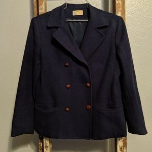 Vintage Navy Double Breasted Peacoat/Blazer